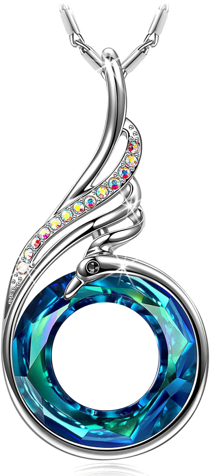 Kate Lynn Rise From the Ashes Sterling Silver Phoenix Necklaces for Women, Packaged with Jewelry Box, Birthday Gift for Women, Symbol of Luck and Renewal