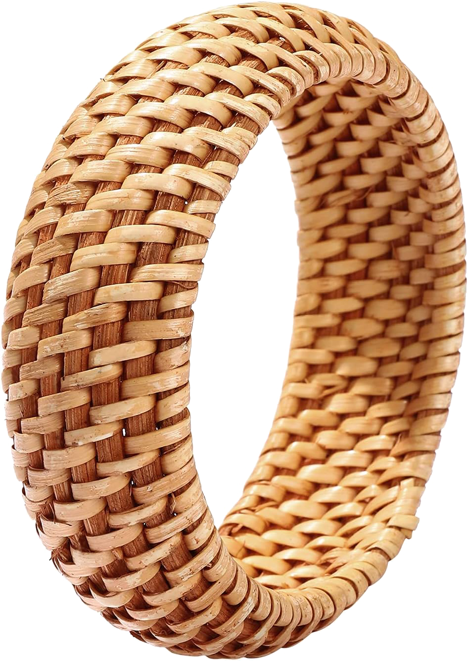 Summer Chic: Explore the Allure of Handmade HEIDKRUEGER Rattan Bracelets - Lightweight, Wicker Elegance for Women and Girls