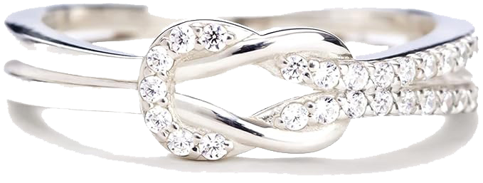 The Love Between Mother and Daughter is Forever Mother Daughter Ring, Story Jewellery Mother Daughter Knot Ring for Women, Daughter Gifts from Mom, Friend Gifts for Women, Best Friend Rings, Friendship Rings