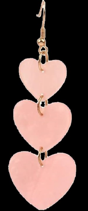 Pink Red Acrylic Love Heart Earrings Unique Lightweight Long Tassel Resin Hearts Dangle Drop Earrings for Women Girls Valentine's Day Jewelry