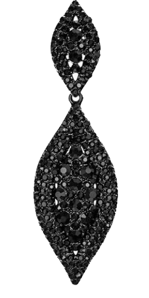 Flyonce Women's Rhinestone Crystal Wedding Bridal 2 Leaf Drop Dangle Chandelier Earrings